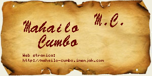 Mahailo Cumbo vizit kartica